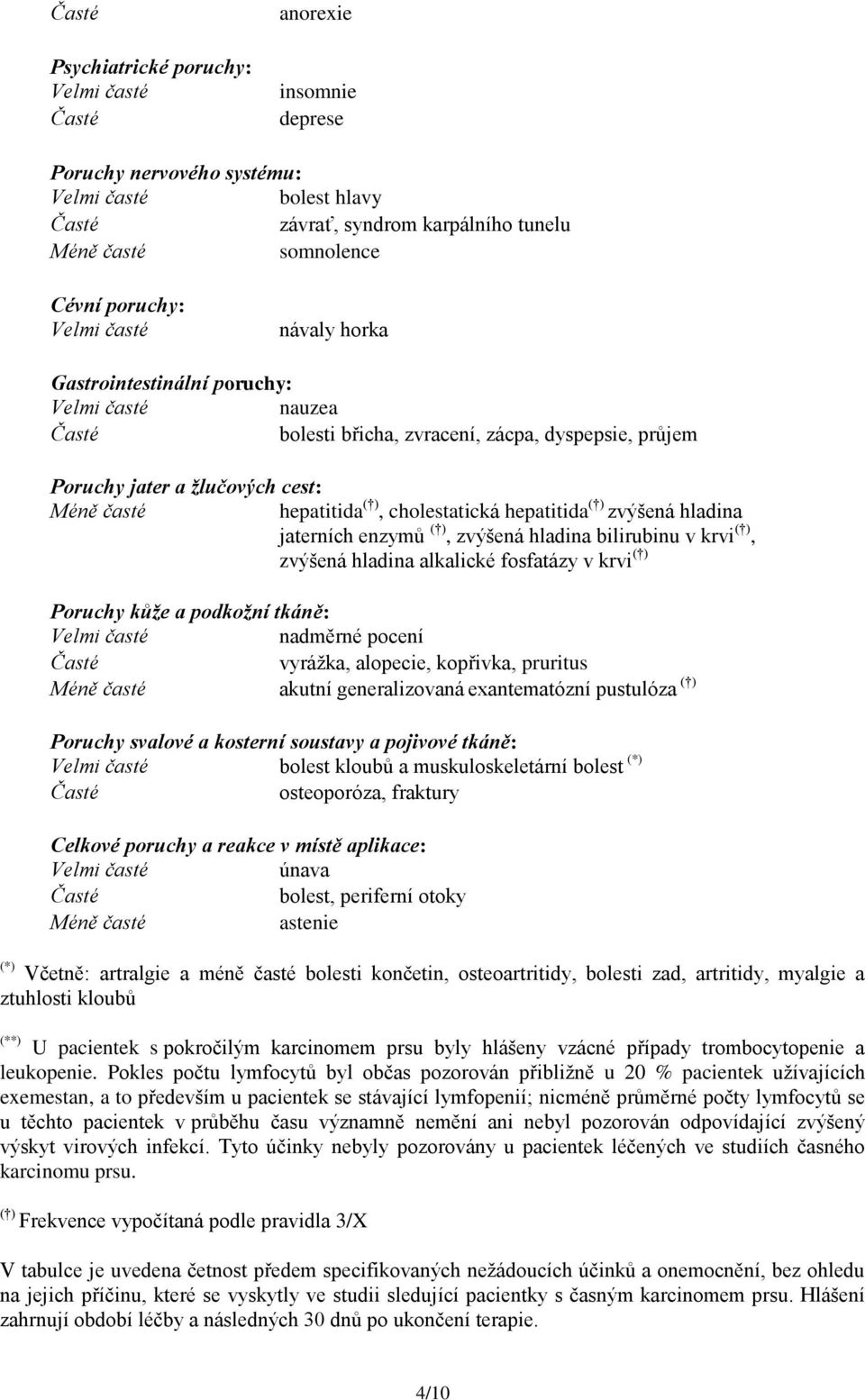zvýšená hladina bilirubinu v krvi ( ), zvýšená hladina alkalické fosfatázy v krvi ( ) Poruchy kůže a podkožní tkáně: nadměrné pocení vyrážka, alopecie, kopřivka, pruritus Méně časté akutní