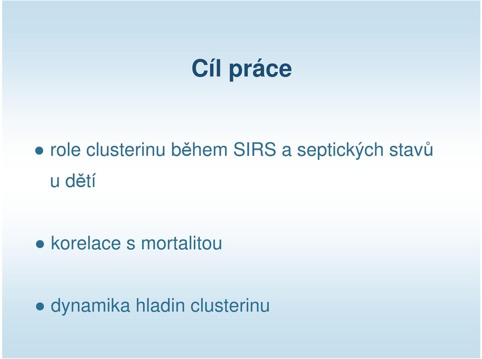 stavů u dětí korelace s