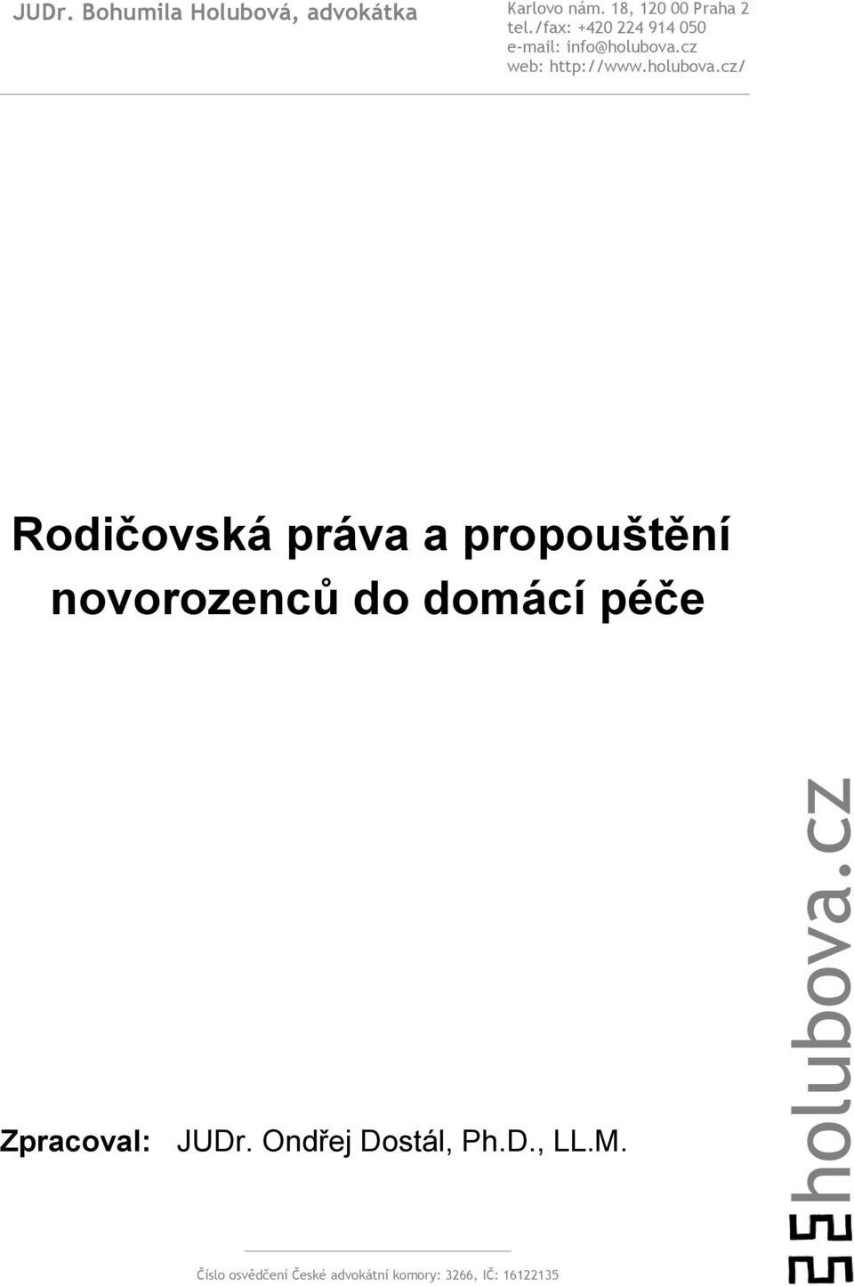 cz web: http://www.holubova.