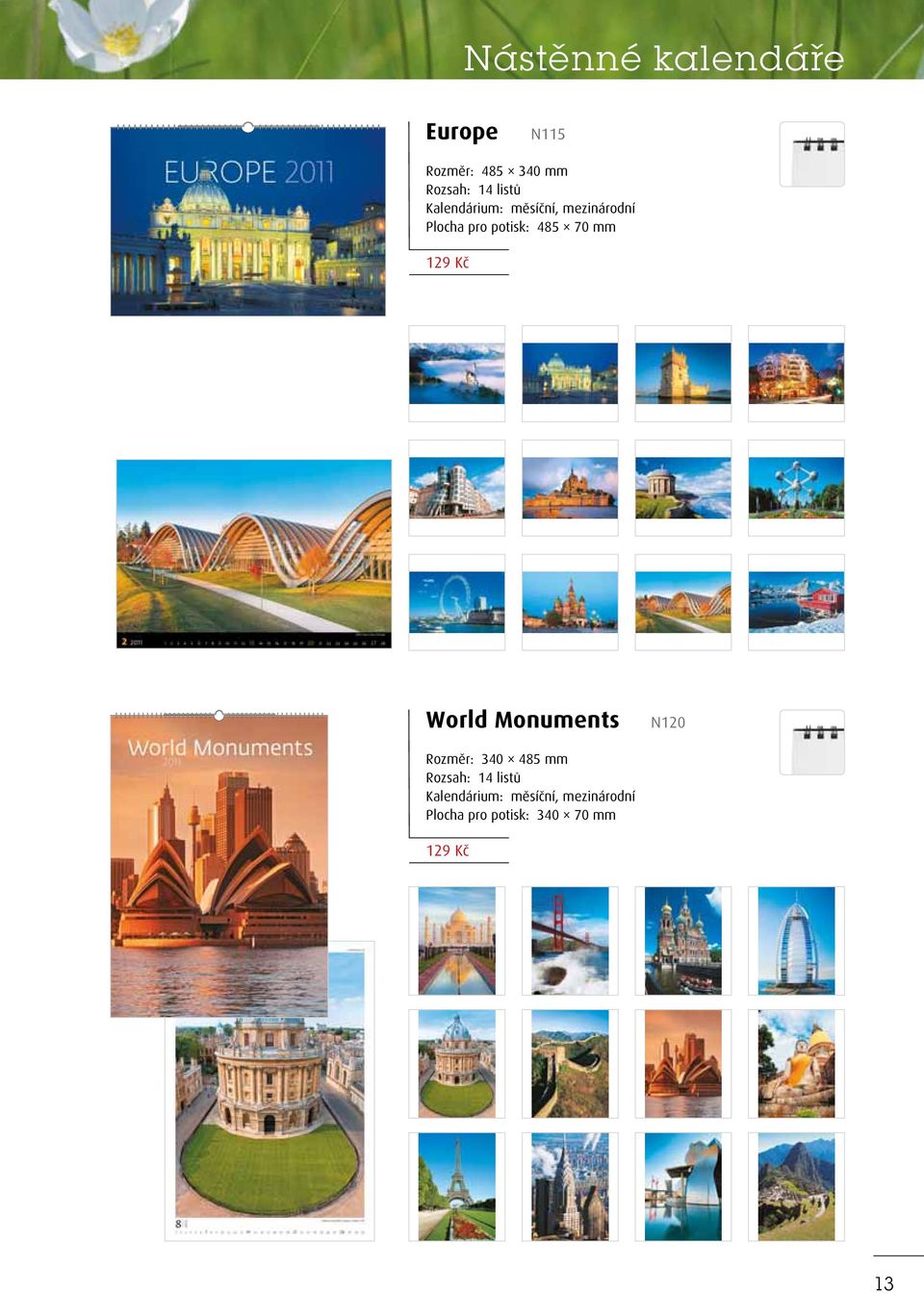 World Monuments N120 Rozměr: 340 485