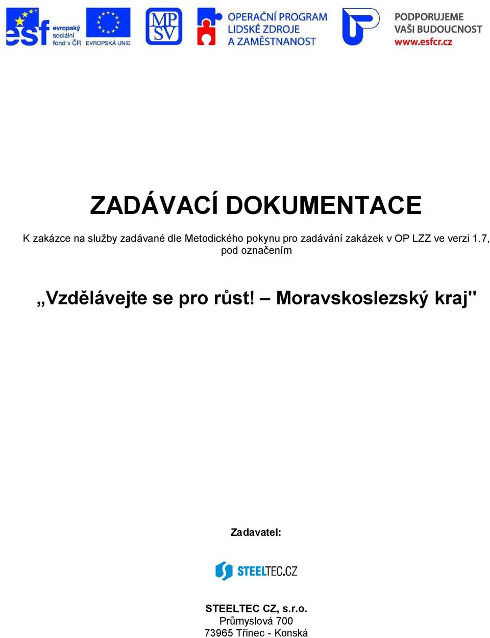 7, pod označením Vzdělávejte se pro růst!