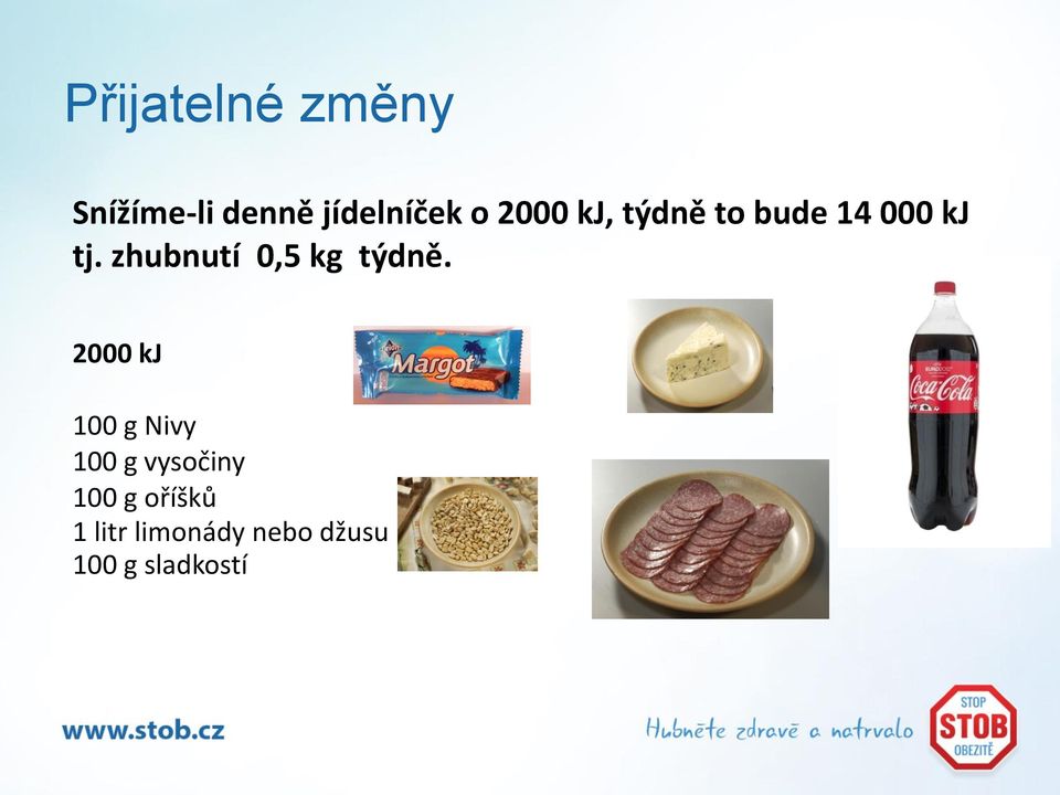 zhubnutí 0,5 kg týdně.