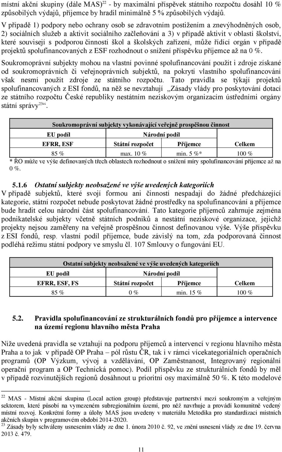 s podporou činností škol a školských zařízení, může řídící orgán v případě projektů spolufinancovaných z ESF rozhodnout o snížení příspěvku příjemce až na 0 %.