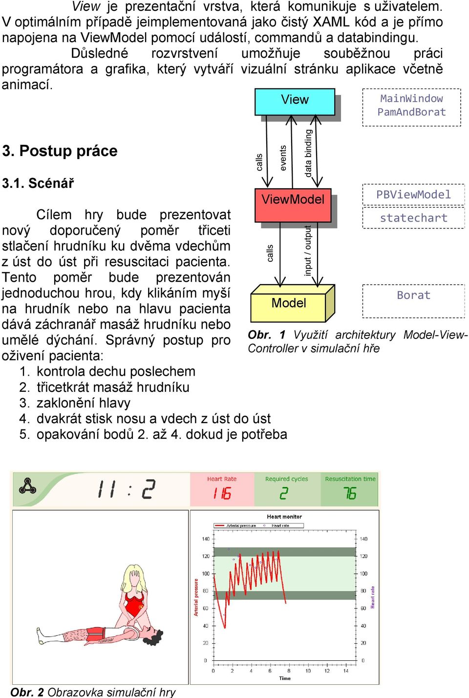 Postup práce calls calls View events data binding input / output MainWindow PamAndBorat 3.1.