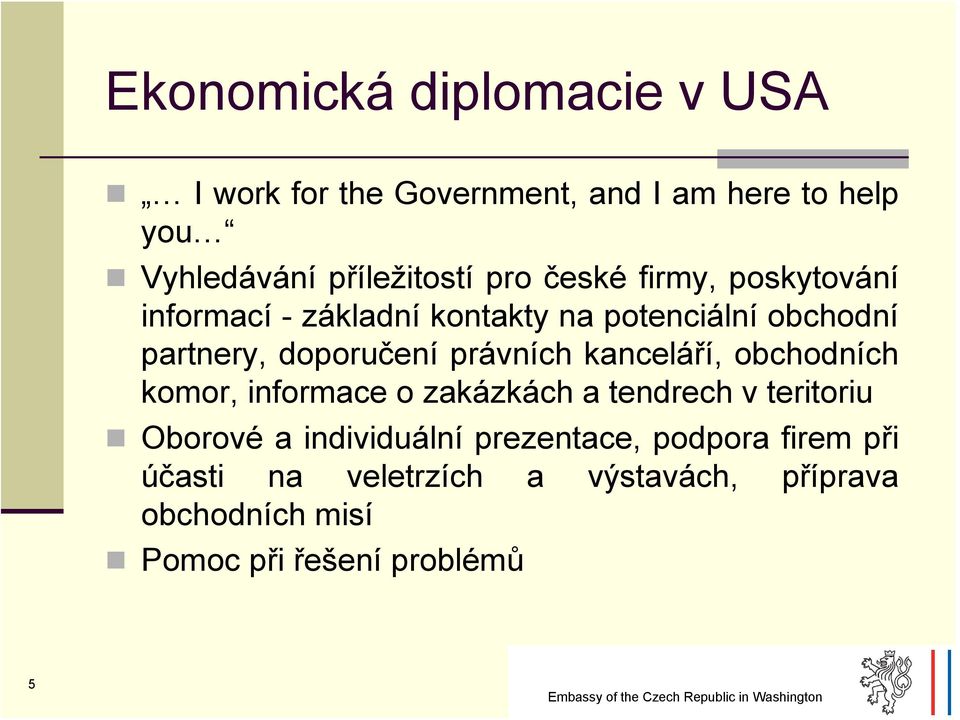 právních kanceláří, obchodních komor, informace o zakázkách a tendrech v teritoriu Oborové a individuální