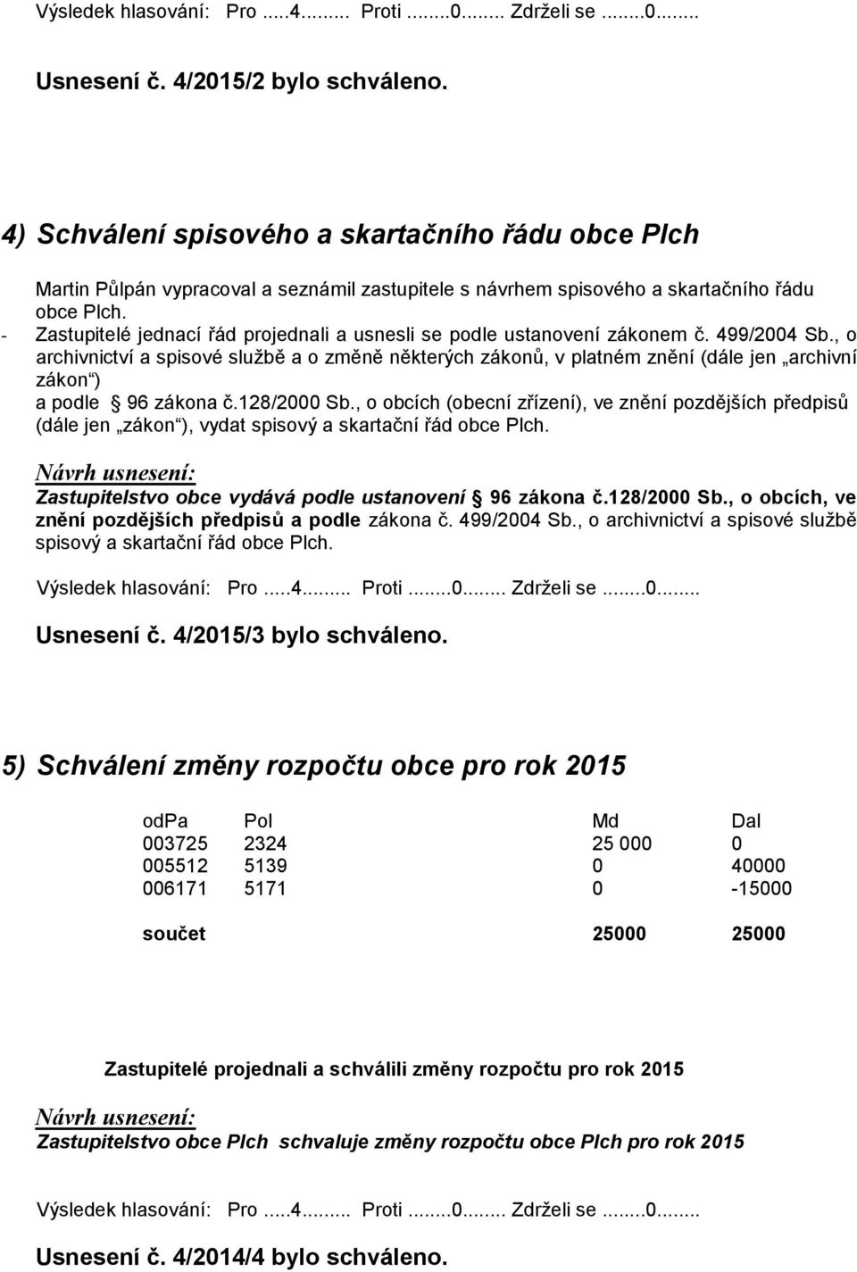 , o archivnictví a spisové službě a o změně některých zákonů, v platném znění (dále jen archivní zákon ) a podle 96 zákona č.128/2000 Sb.