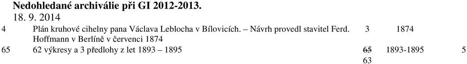 Bílovicích. Návrh provedl stavitel Ferd.