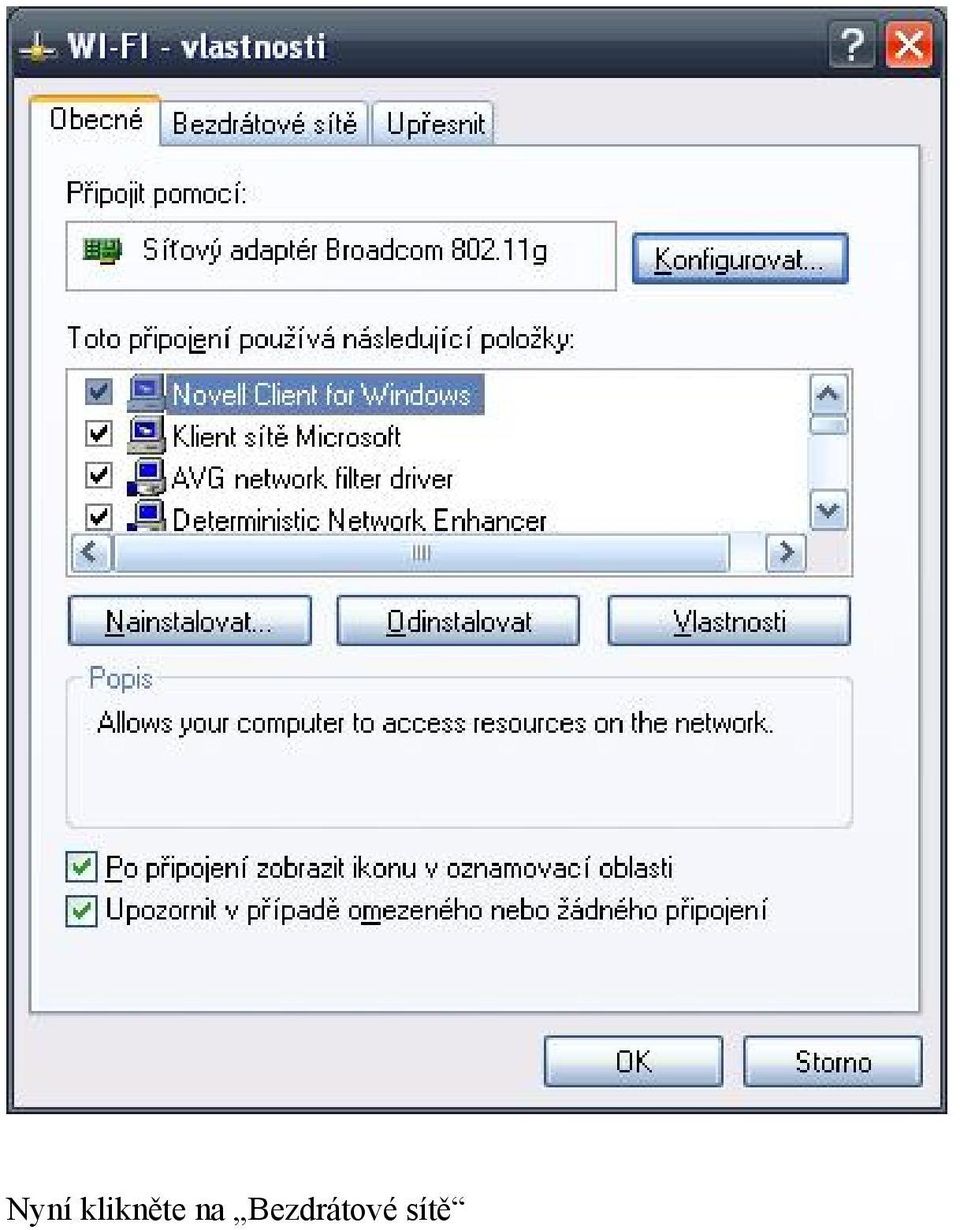 Nastavení MS Windows XP pro připojení k WIFI síti JAMU. Příprava - PDF Free  Download
