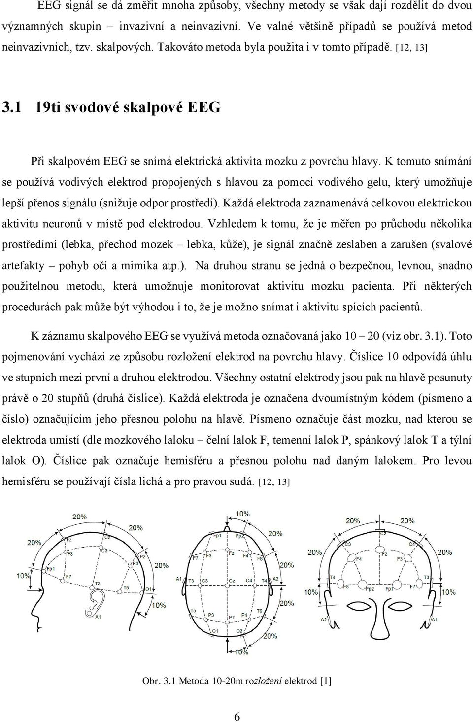 K tomuto snímání se používá vodivých elektrod propojených s hlavou za pomoci vodivého gelu, který umožňuje lepší přenos signálu (snižuje odpor prostředí).