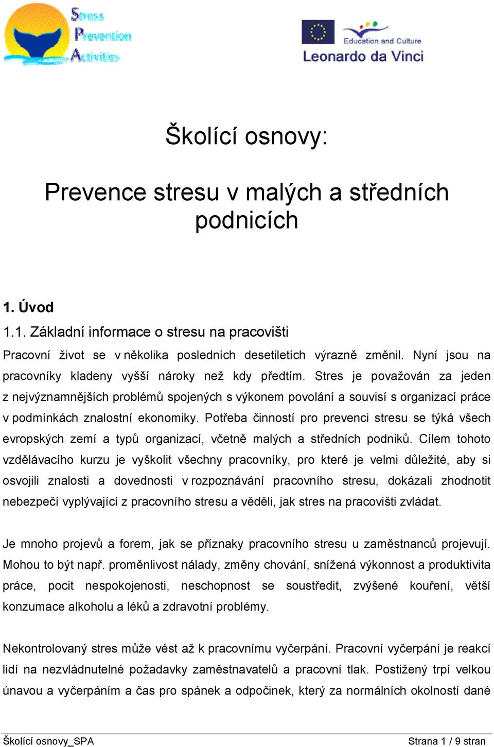 Stres je považován za jeden z nejvýznamnějších problémů spojených s výkonem povolání a souvisí s organizací práce v podmínkách znalostní ekonomiky.