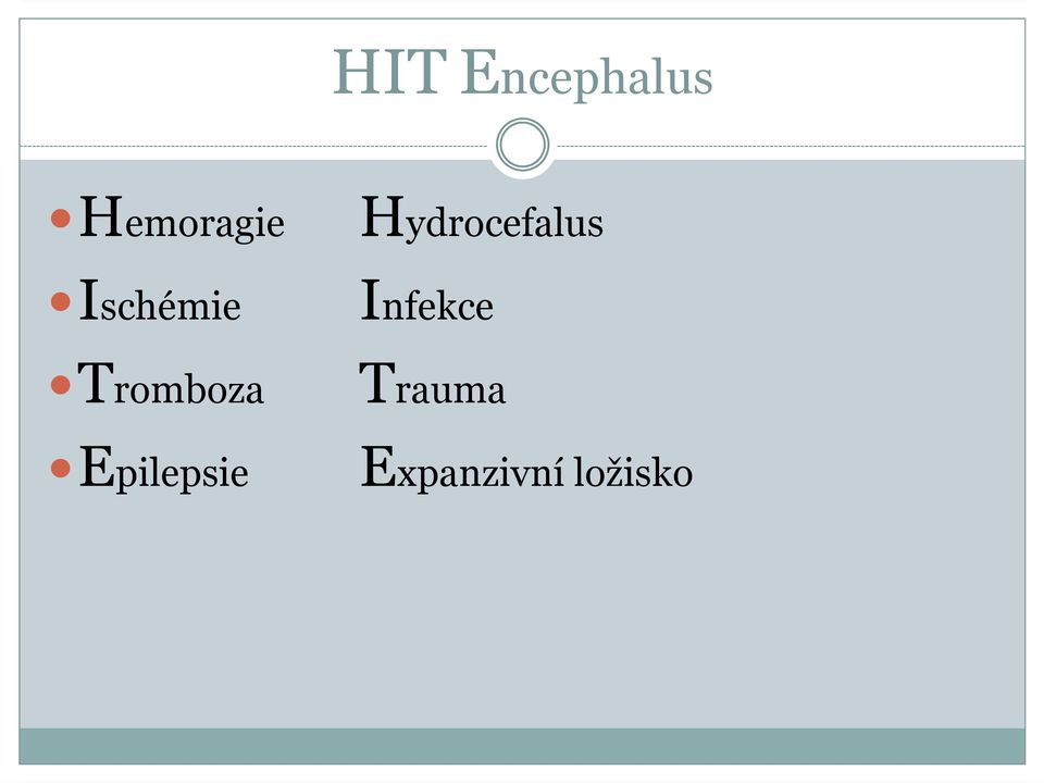 Epilepsie Hydrocefalus