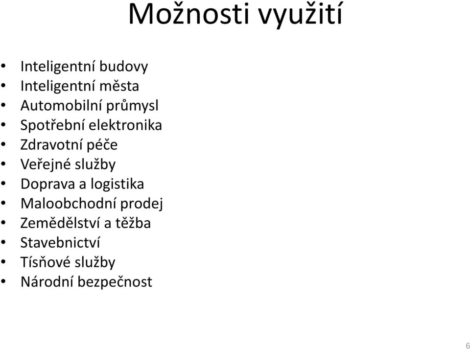 Veřejné služby Doprava a logistika Maloobchodní prodej