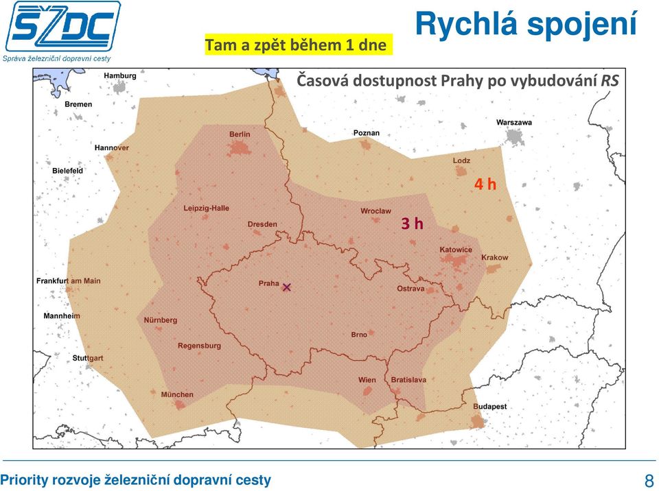 3 h 4 h Brno Zdroj: Ministerstvo dopravy