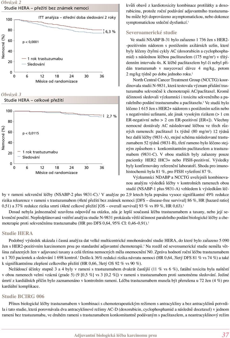 1 80 6,3 % Severoamerické studie 60 Ve studii NSABP B-31 bylo zařazeno 1 736 žen s HER2- p < 0,0001 -pozitivním nádorem s postižením axilárních uzlin, které 40 byly léčeny čtyřmi cykly AC
