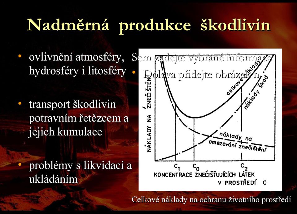 transport škodlivin potravním řetězcem a jejich kumulace problémy