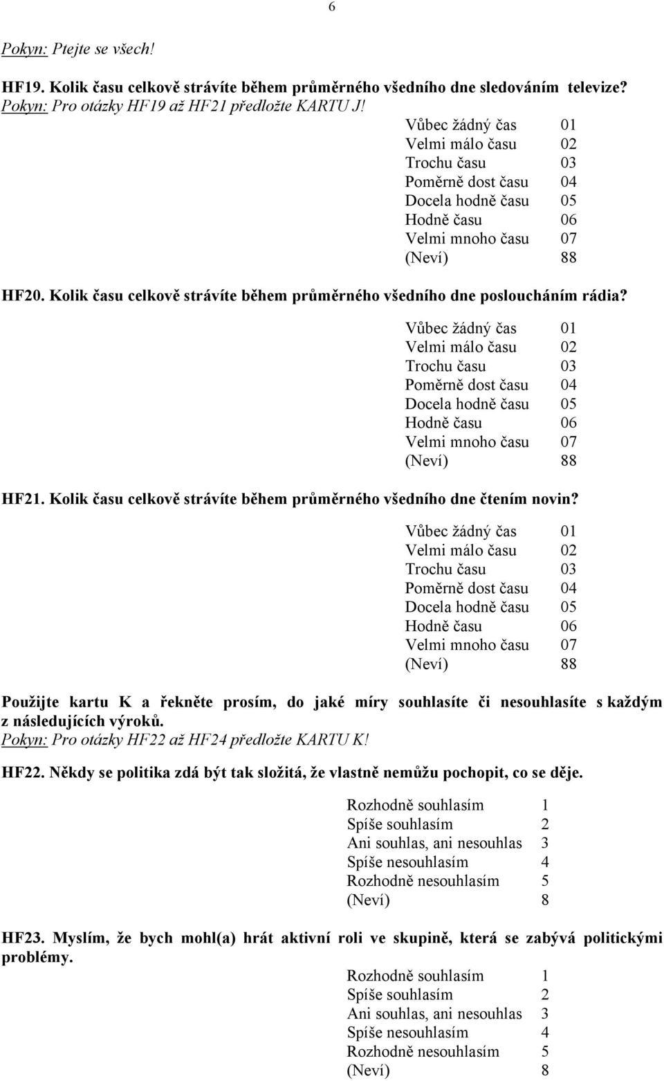 Kolik času celkově strávíte během průměrného všedního dne posloucháním rádia?