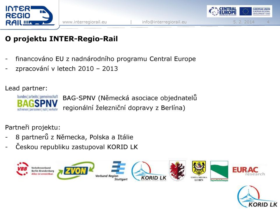 (Německá asociace objednatelů regionální železniční dopravy z Berlína)