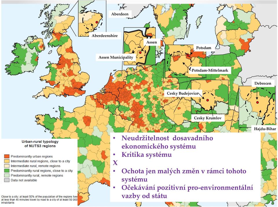 dosavadního ekonomického systému Kritika systému X Ochota jen malých změn