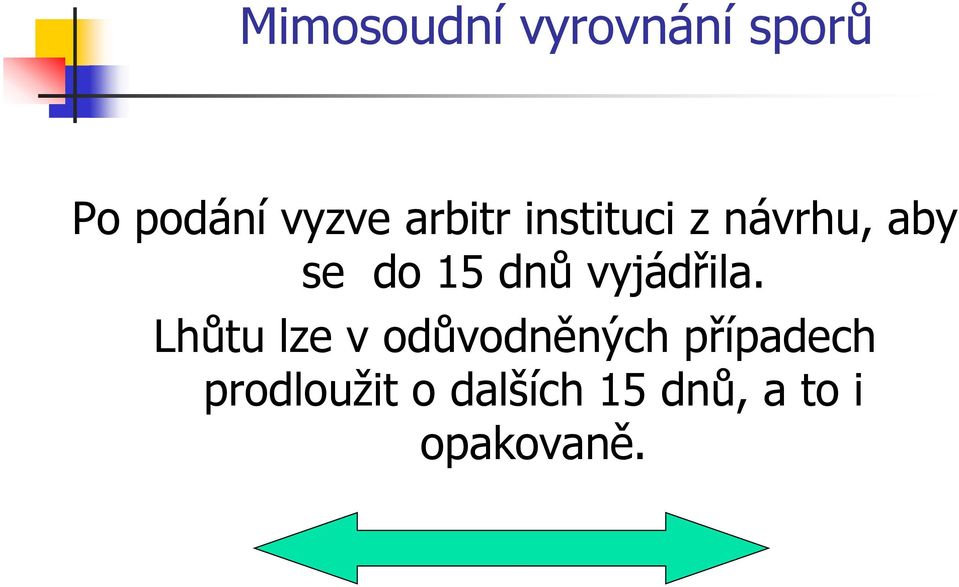 Lhůtu lze v odůvodněných případech