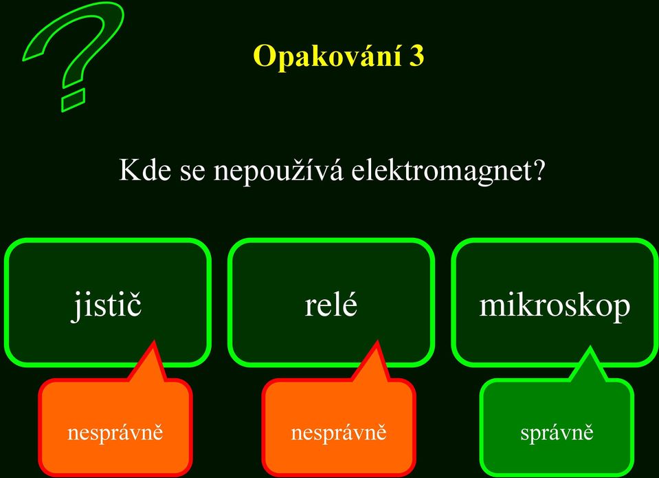 jistič relé mikroskop