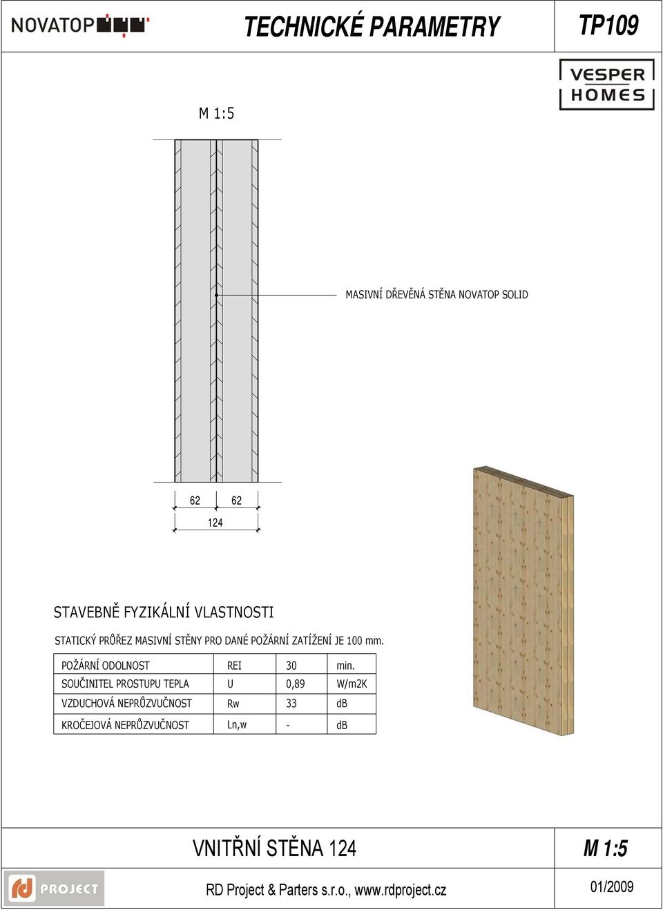 POŽÁRNÍ ZATÍŽENÍ JE 100 mm.