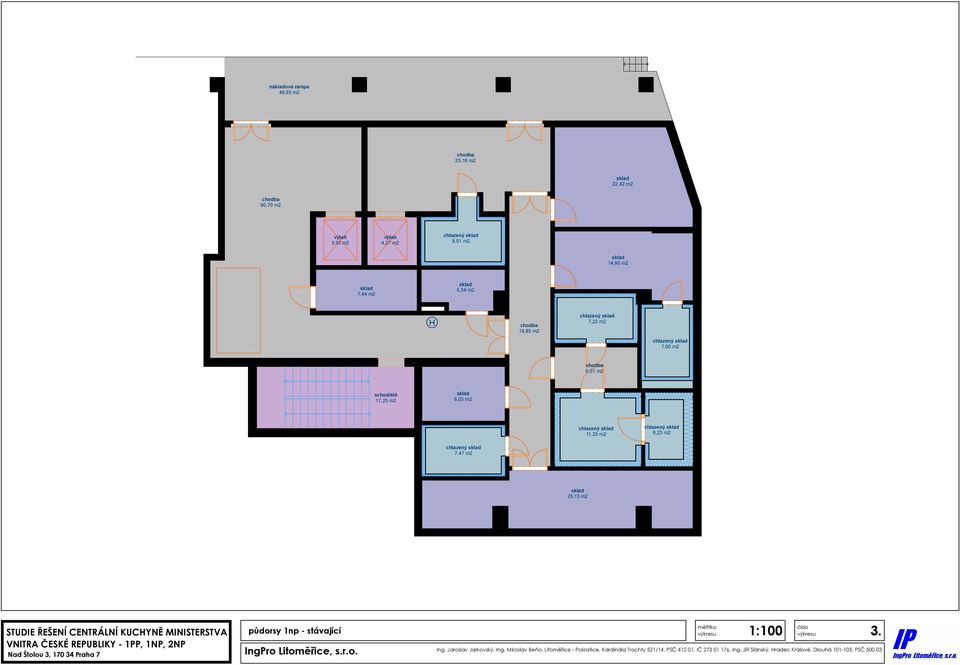 7,22 m2 chlazený 7,60 m2 6,07 m2 8,03 m2 chlazený 11,25 m2