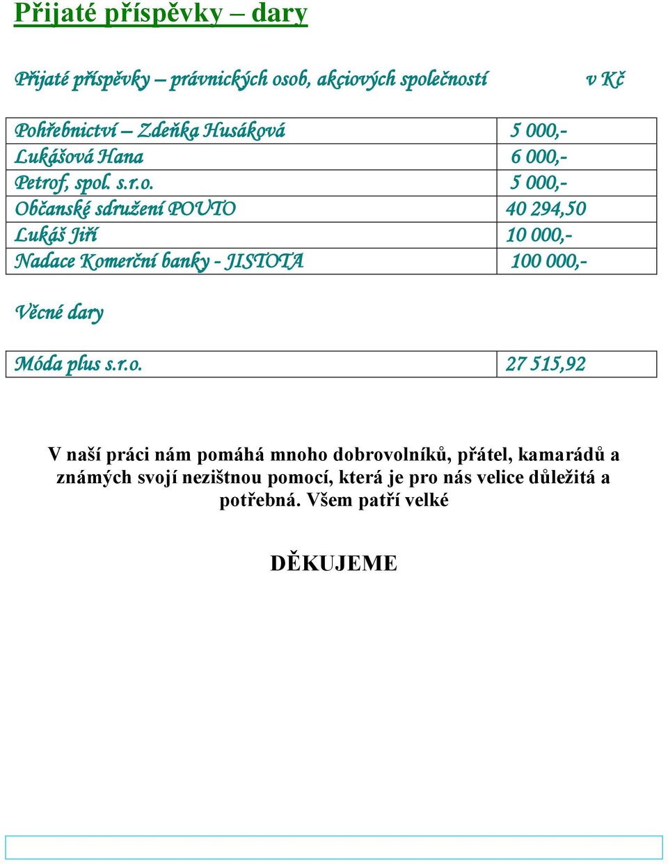 á Hana 6 000,- Petrof