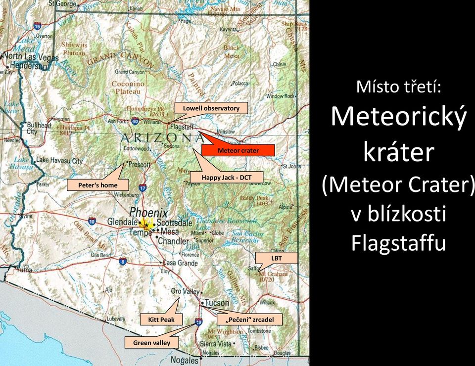 LBT Meteorický kráter (Meteor Crater) v