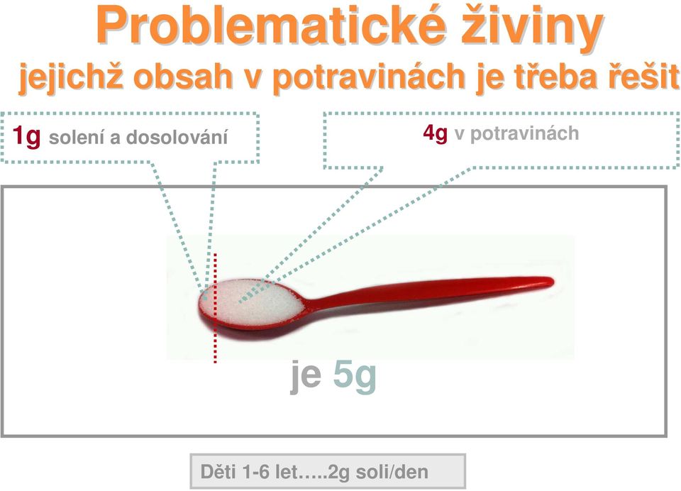 dosolování 4g v potravinách 1 plná