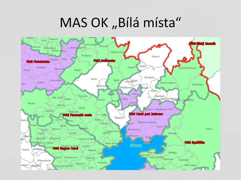 místa