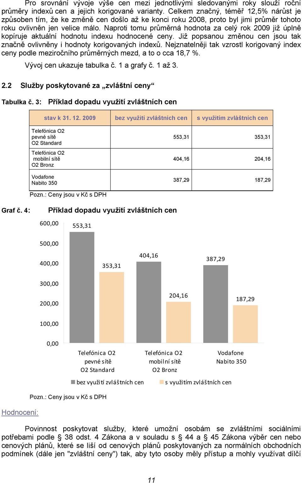 Naproti tomu průměrná hodnota za celý rok 2009 již úplně kopíruje aktuální hodnotu indexu hodnocené ceny. Již popsanou změnou cen jsou tak značně ovlivněny i hodnoty korigovaných indexů.