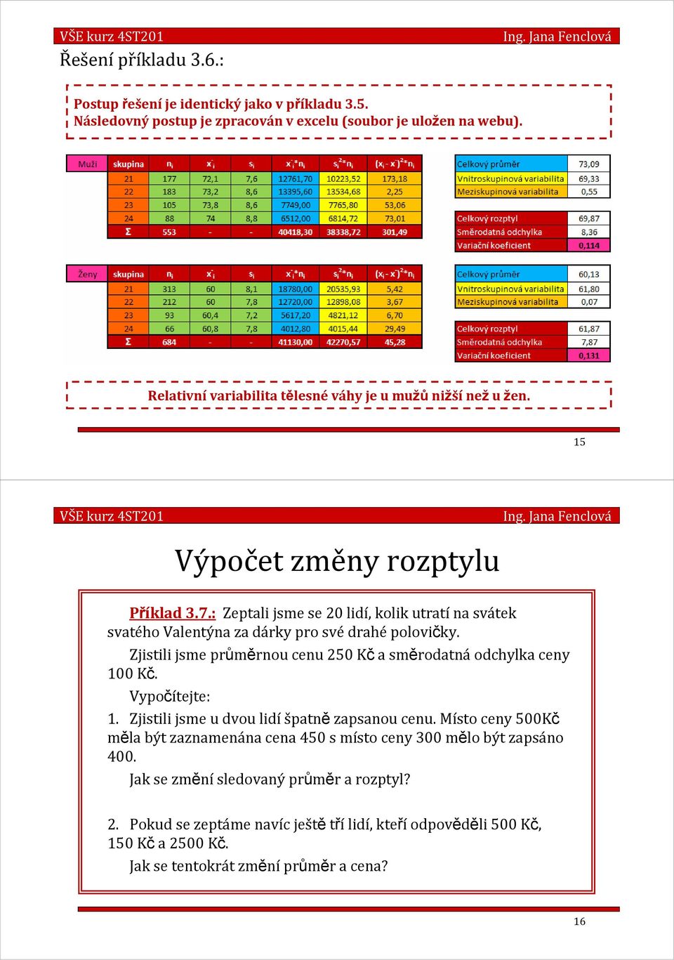 : Zeptal jme e 0 ldí, ol utratía váte vatého Valetýa za dáry pro védrahépolovčy. Zjtl jme průměrou ceu 0 Kča měrodatáodchyla cey 00 Kč. Vypočítejte:.