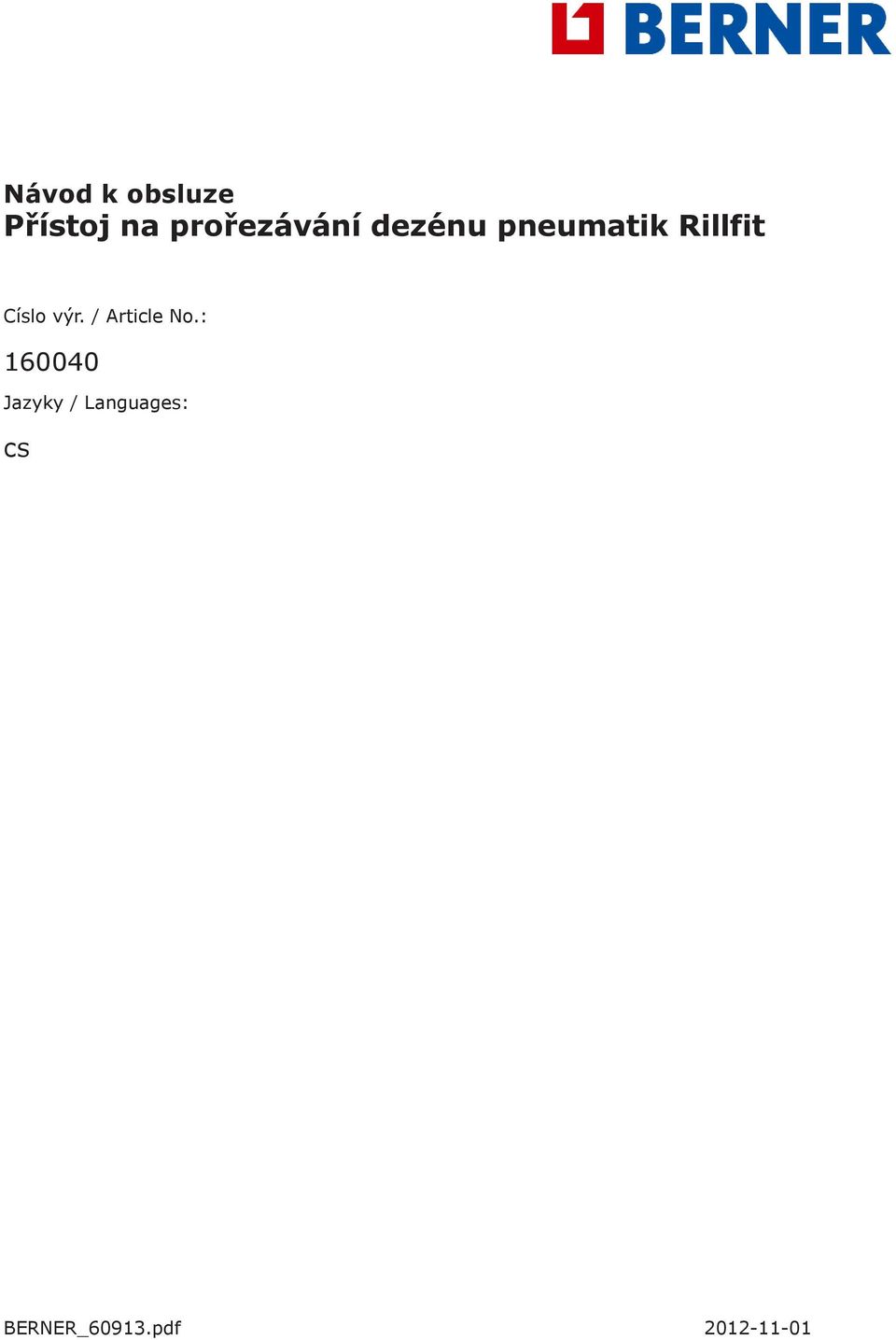 Císlo výr. / Article No.