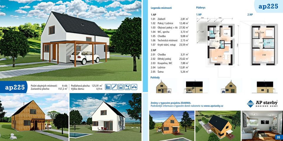 07 Kryté stání, vstup 3,59 m.np.01 Chodba 3,31 m.0 Dětský pokoj 5,6 m.03 Koupelna, 7,88 m.