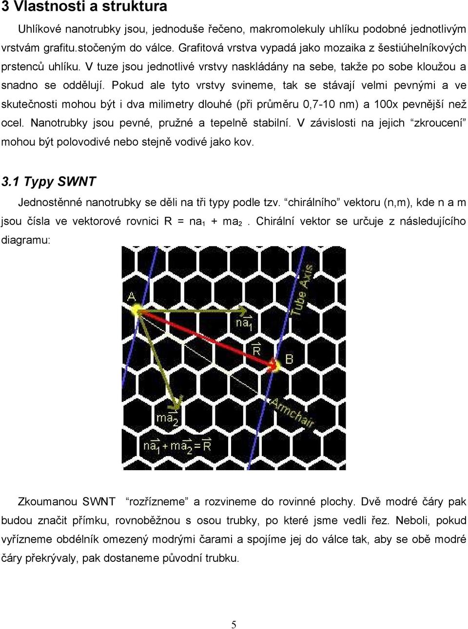 Pokud ale tyto vrstvy svineme, tak se stávají velmi pevnými a ve skutečnosti mohou být i dva milimetry dlouhé (při průměru 0,7-10 nm) a 100x pevnější než ocel.