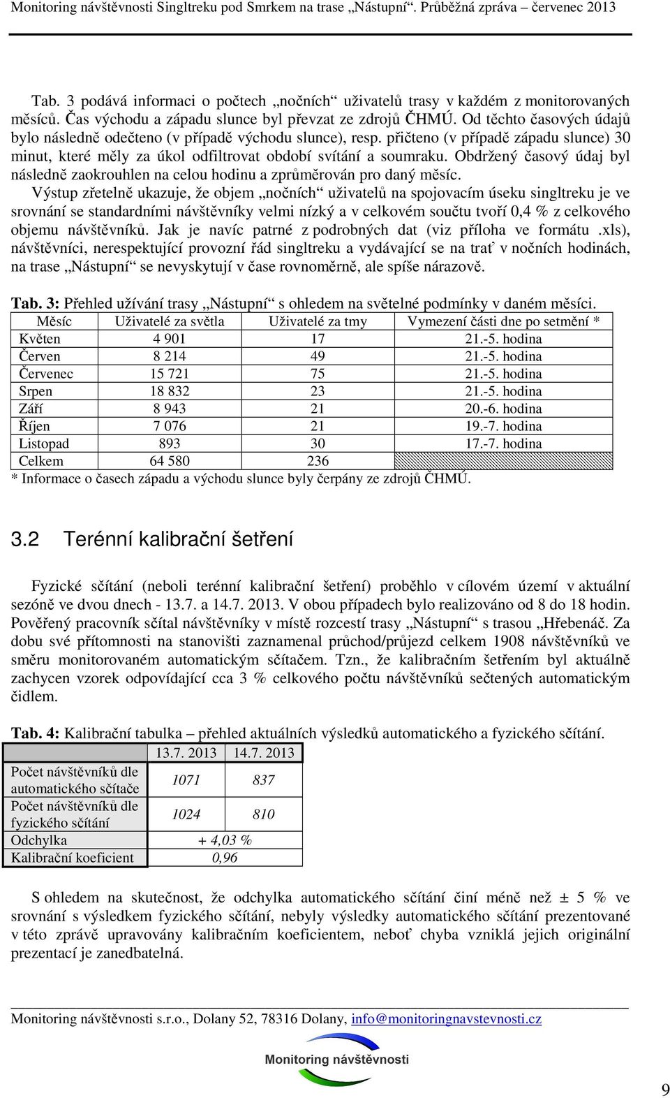 přičteno (v případě západu slunce) 30 minut, které měly za úkol odfiltrovat období svítání a soumraku. Obdržený časový údaj byl následně zaokrouhlen na celou hodinu a zprůměrován pro daný měsíc.
