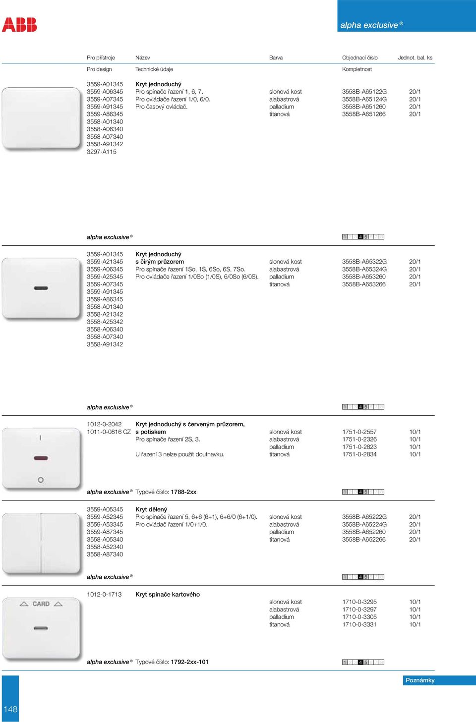 palladium 3558B-A651260 20/1 3559-A86345 titanová 3558B-A651266 20/1 3558-A01340 3558-A06340 3558-A07340 3558-A91342 3297-A115 alpha exclusive 3559-A01345 Kryt jednoduchý 3559-A21345 s čirým průzorem