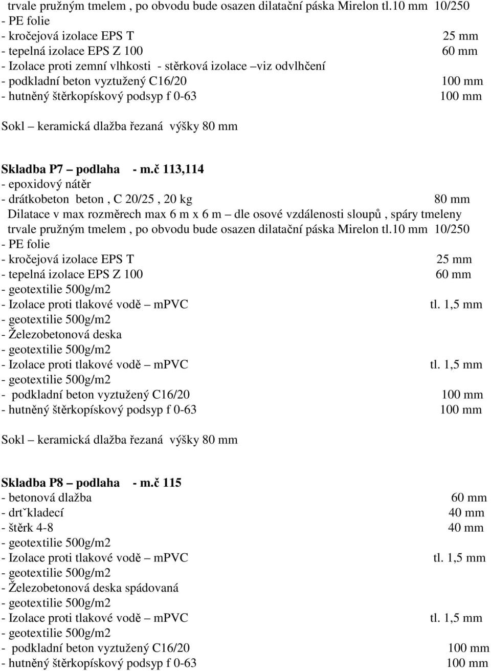 deska Skladba P8 podlaha - m.