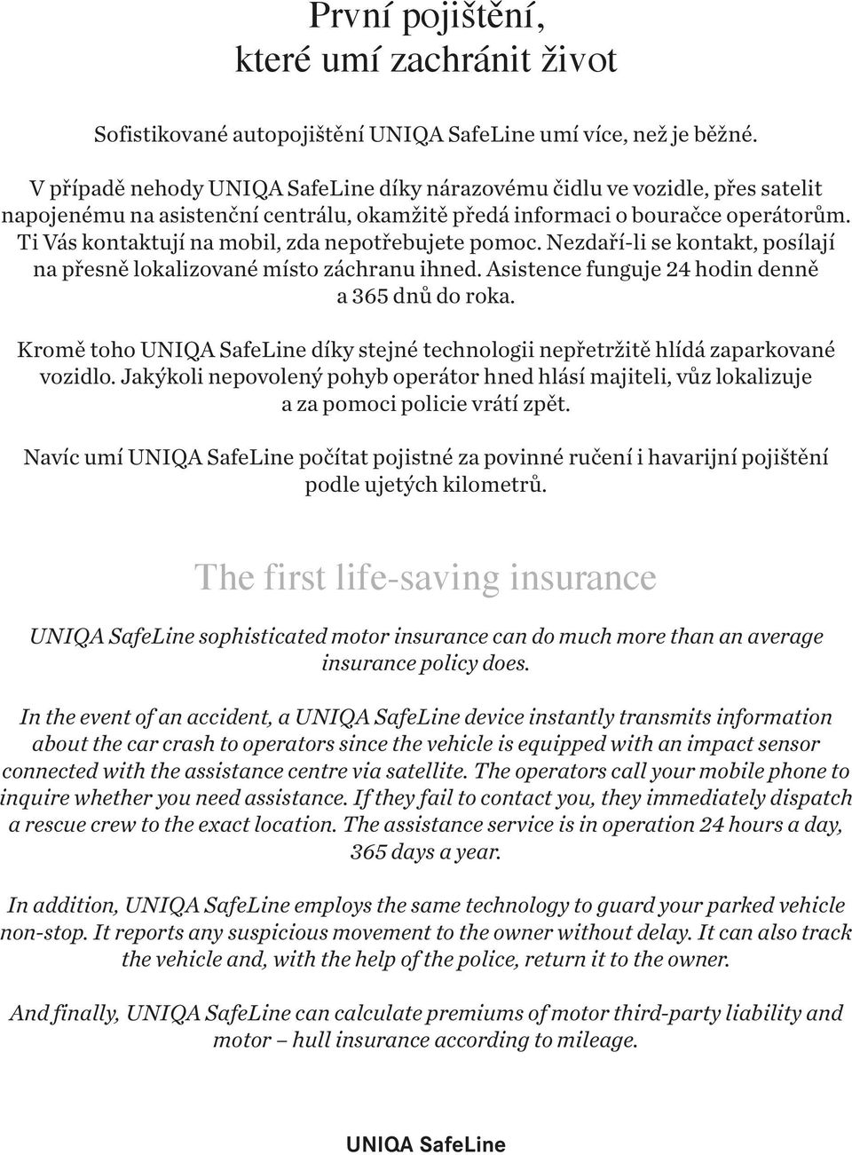 uniqa pojišťovna, a.s. Jistota Assurance - PDF Free Download