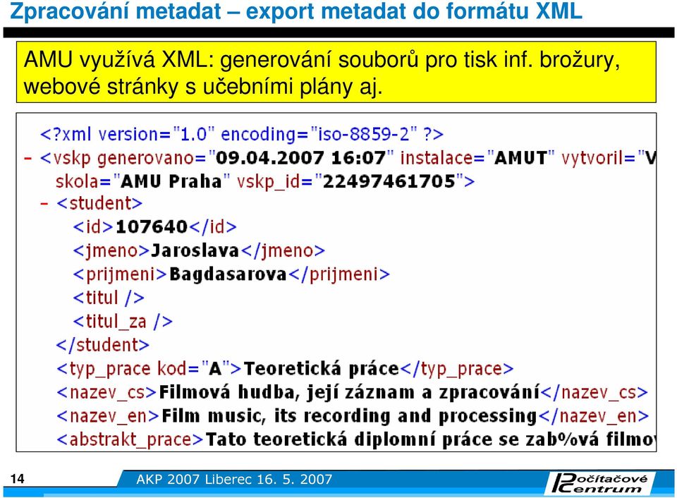 souborů pro tisk inf.