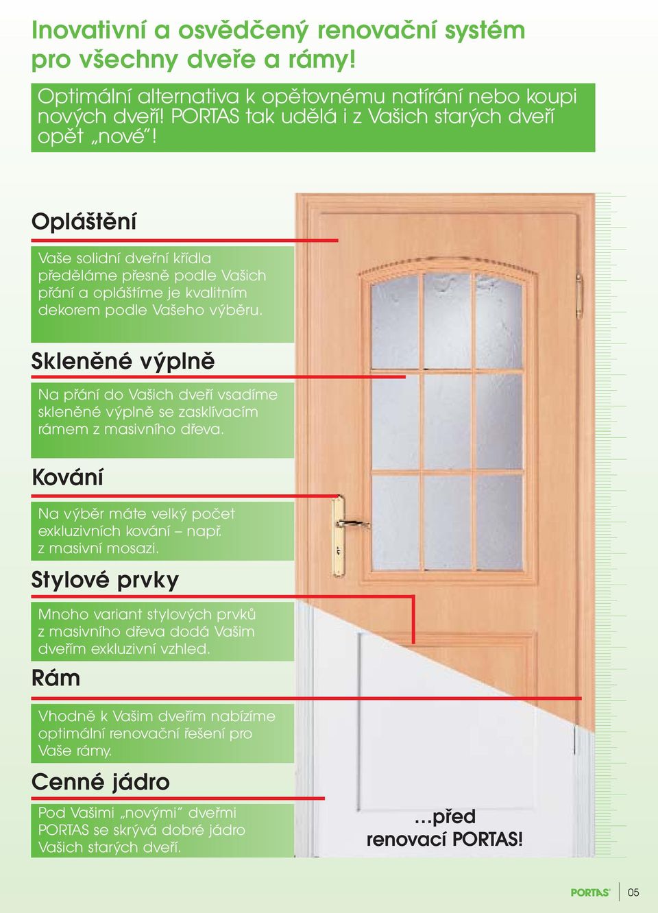 Skleněné výplně Na přání do Vašich dveří vsadíme skleněné výplně se zasklívacím rámem z masivního dřeva. Kování Na výběr máte velký počet exkluzivních kování např. z masivní i.