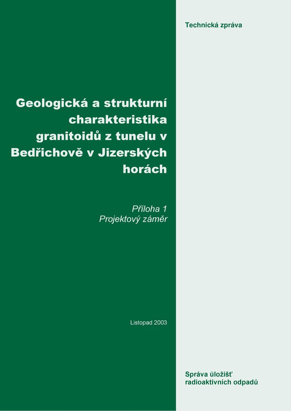 Bedřichově v Jizerských horách Příloha 1