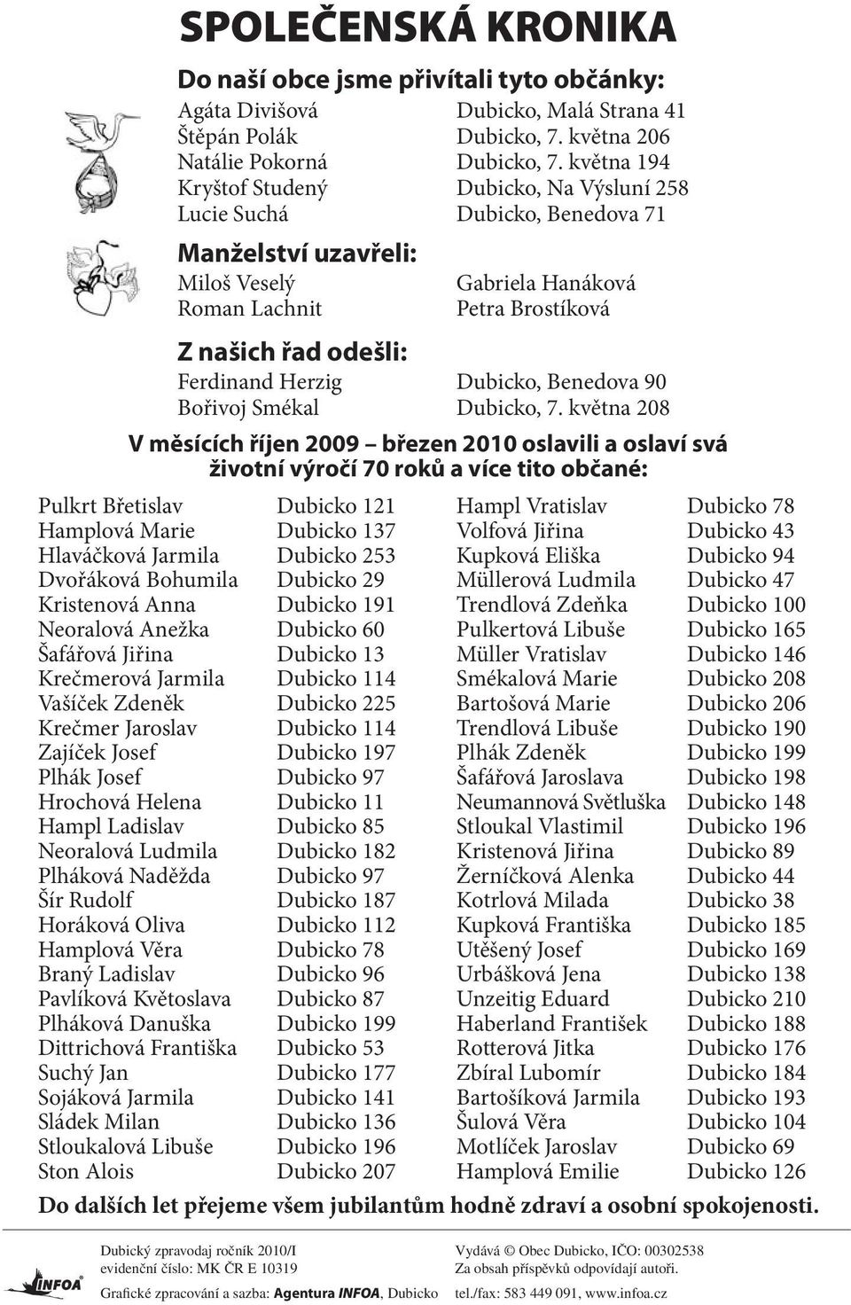 evidenční číslo: MK ČR E 10319 Za obsah příspěvků odpovídají autoři.