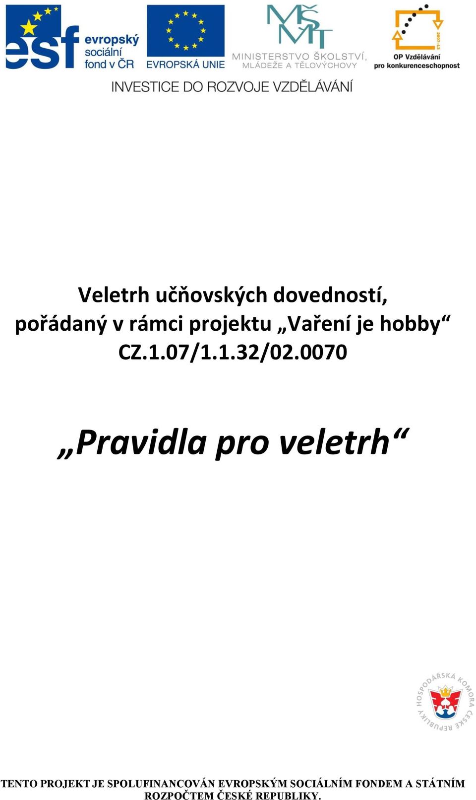 projektu Vaření je hobby CZ.