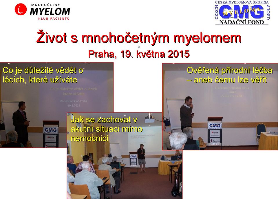 které užíváte Jak se zachovat v akutní situaci