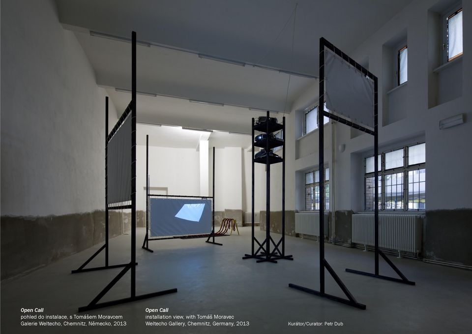 installation view, with Tomáš Moravec Weltecho