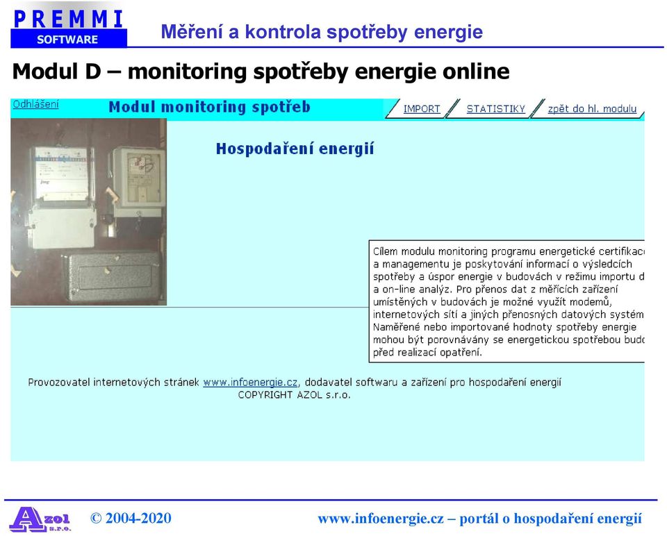 Modul D monitoring 