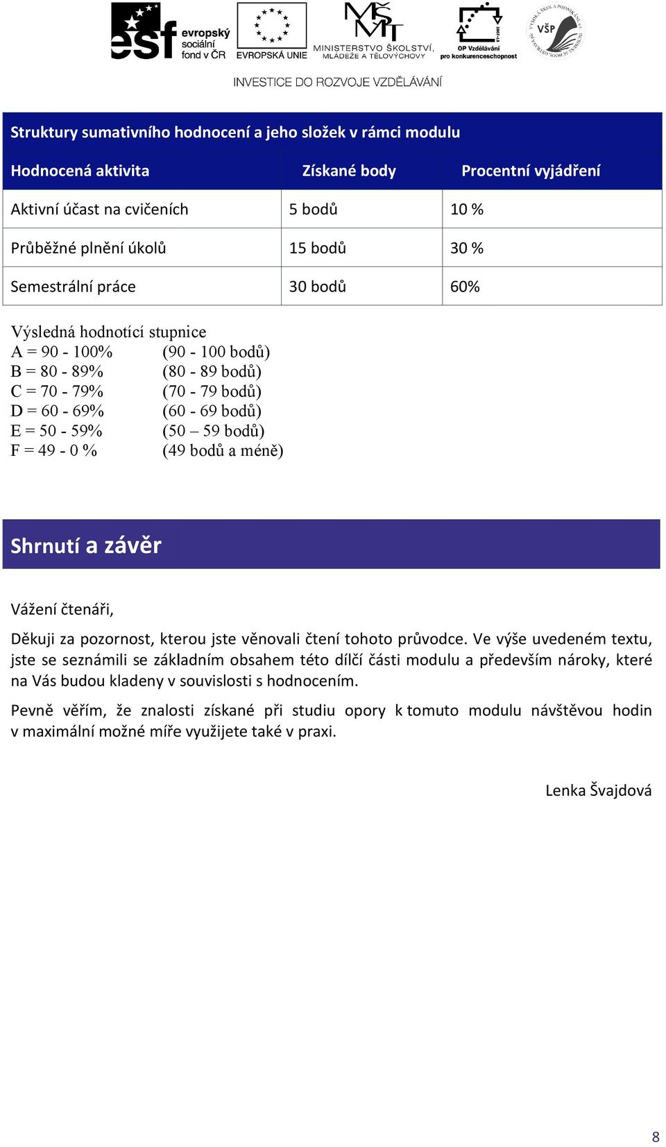 a závěr Vážení čtenáři, Děkuji za pozornost, kterou jste věnovali čtení tohoto průvodce.