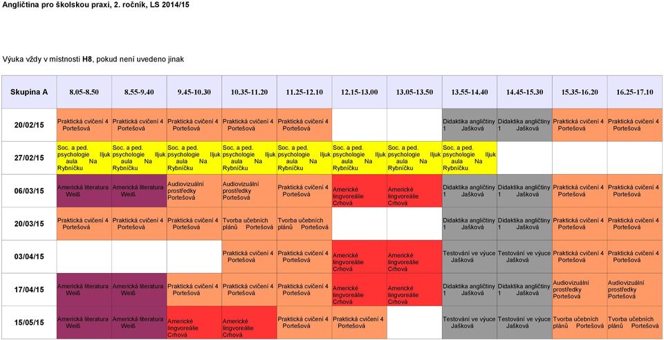 20/02/15 27/02/15 psychologie Iljuk aula Na aula Na aula Na aula Na aula Na aula Na aula