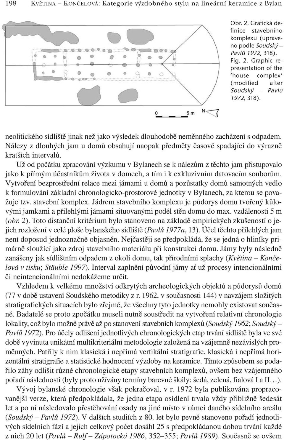Už od počátku zpracování výzkumu v Bylanech se k nálezům z těchto jam přistupovalo jako k přímým účastníkům života v domech, a tím i k exkluzivním datovacím souborům.